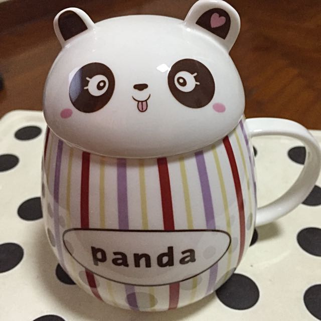 Ceramic Panda Cup With Cover Furniture Home Living Home Decor Vases Decorative Bowls On Carousell Ceramic Panda Cup With Cover Furniture Home Living Home Decor Vases Decorative Bowls On Carousell