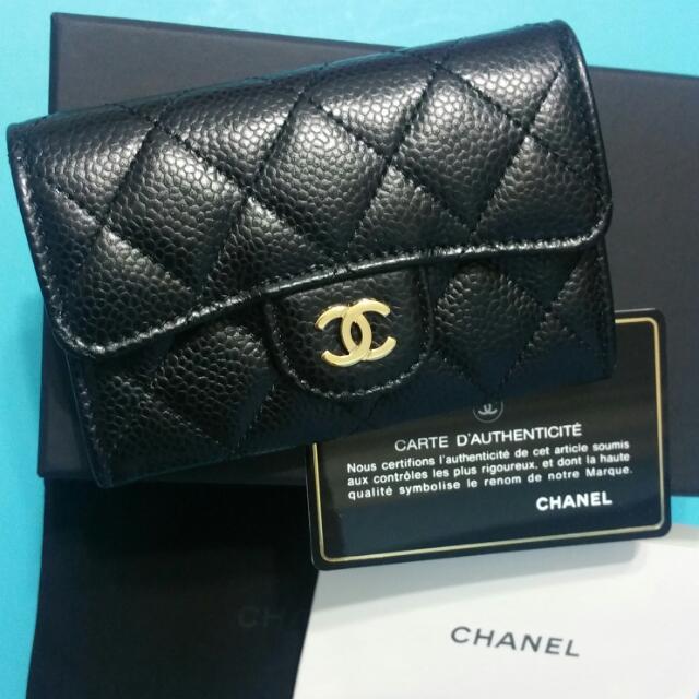 Chanel Card Holder A80799, Luxury, Bags & Wallets on Carousell