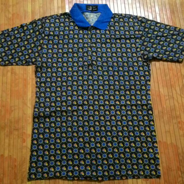 Dunhill Full Print Made In italy Polo Shirt Men s Fashion Tops
