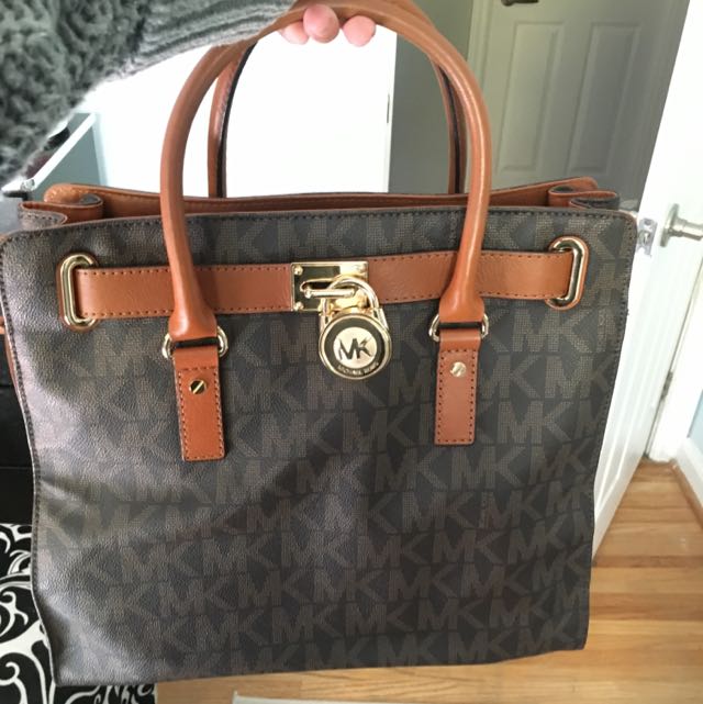 michael kors large logo tote