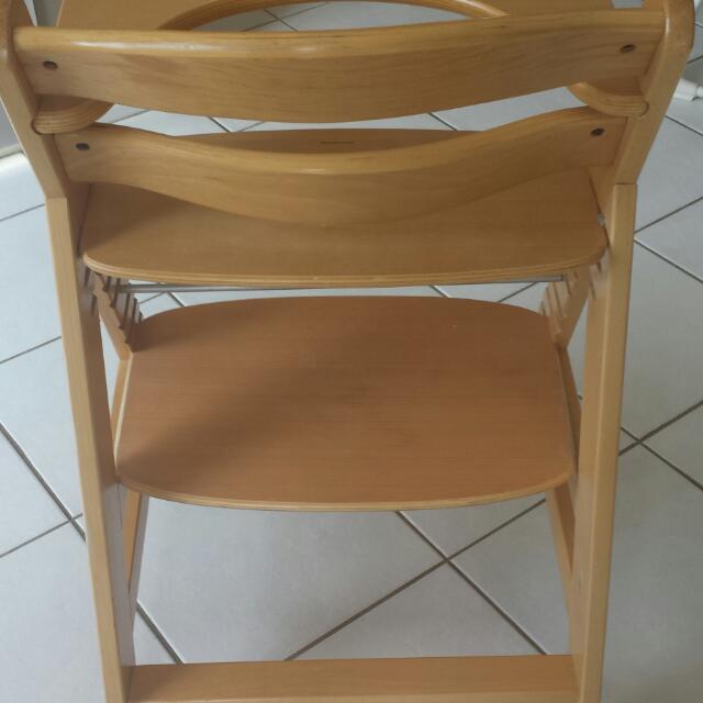 hauck wooden high chair