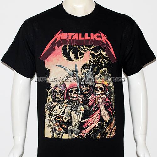 Metallica Kaos Band T Shirt Original Import Official Merchandise