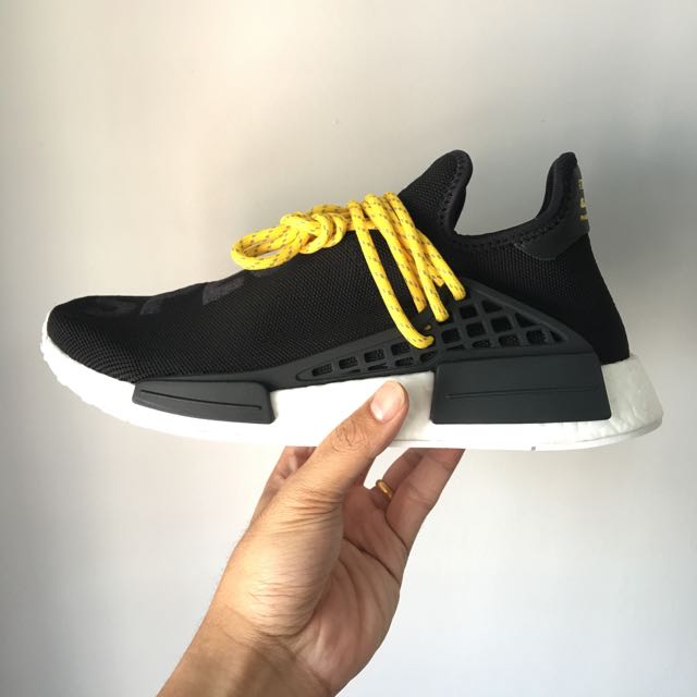 Adidas human race black and yellow deals