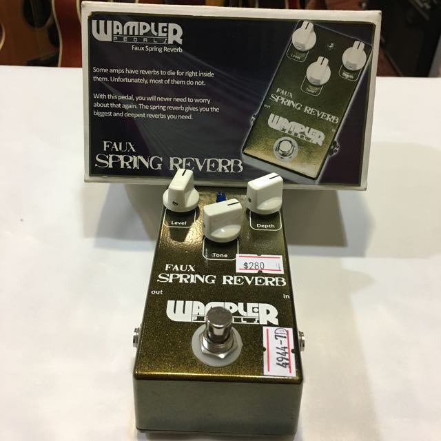 Music　Instruments　Media,　Musical　Effects　Reverb　Spring　Guitar　Copper　Hobbies　Wampler　Toys,　on　Faux　Pedal,　Carousell