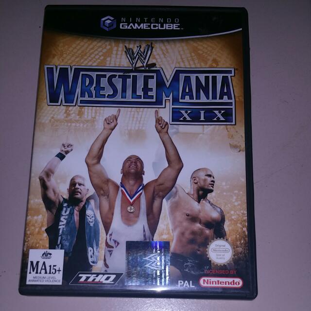 Wwe Wrestlemania Xix Nintendo Gamecube Pal Version Pls Read Down Below First Toys Games Video Gaming Video Games On Carousell