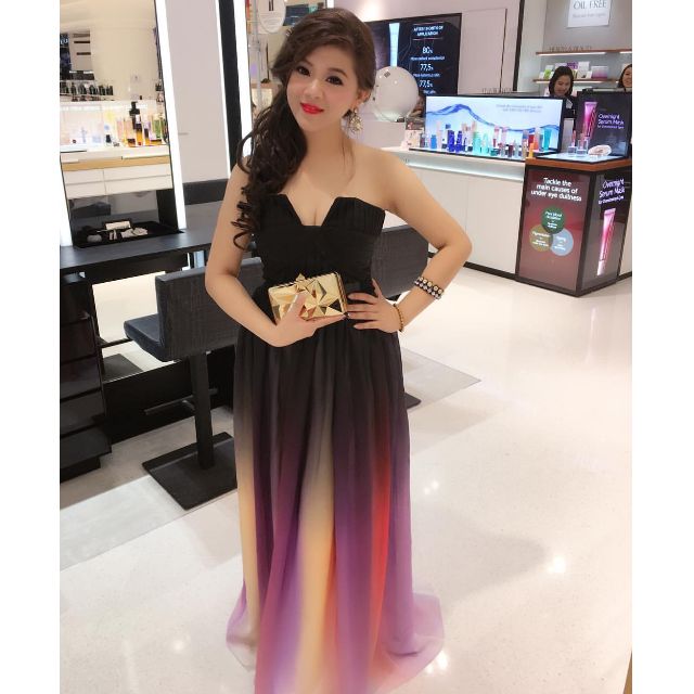 chiffon evening wear