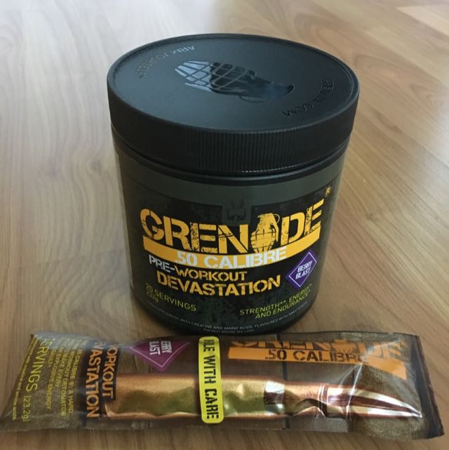 Grenade 50 Calibre Pre Workout Devastation Sachets EOUA Blog