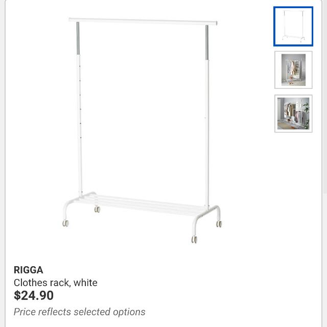 Ikea Clothes Rack, Furniture & Home Living, Furniture, Shelves