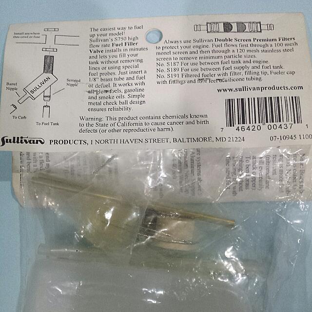 Sullivan RC Fuel Tank (Slant Style) , Babies & Kids, Baby Nursery