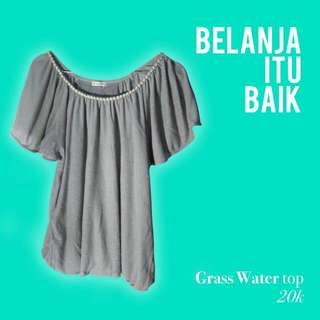 Grass Water grey Top