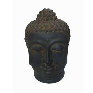 BUDDHA HEAD PEACEFUL OUTDOOR ENTERTAINING ORNAMENT