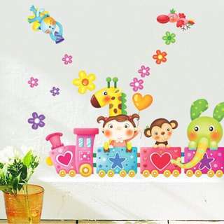 Instock Girl And Friends In The Train Wall Sticker