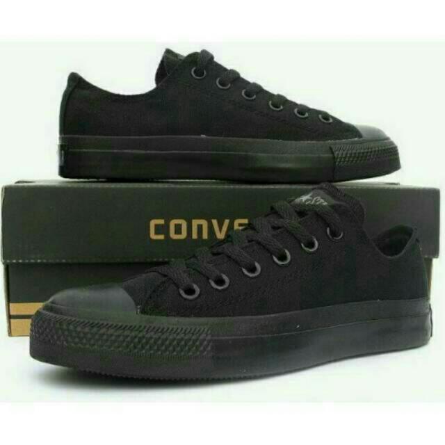 Sepatu converse full 2025 black