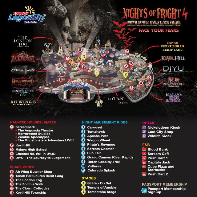 Nights Of Fright 4 Sunway Lagoon, Tickets & Vouchers, Local Attractions and Transport on Carousell