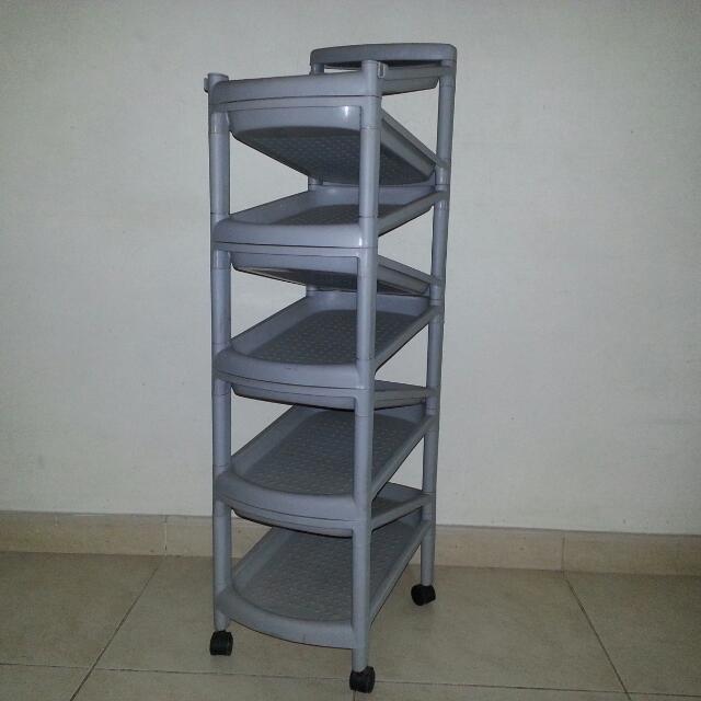 Shoe Rack With Rollers. , Furniture & Home Living, Furniture, Shelves