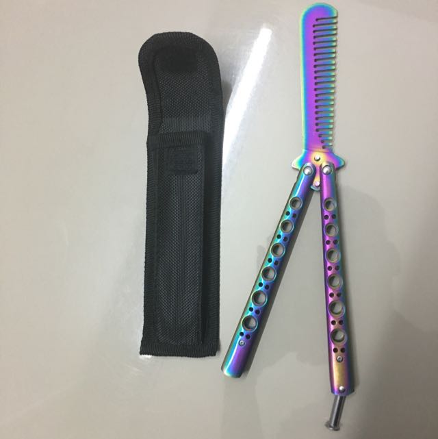 Fade Rainbow Butterfly Knife Comb Toys Games Bricks Figurines On Carousell