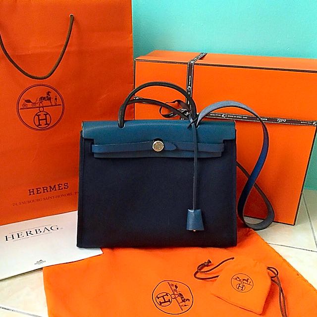 AUTHENTIC HERMES Vintage 2 in 1 Herbag, Luxury, Bags & Wallets on Carousell
