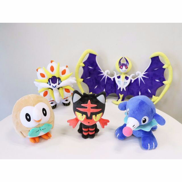 Instock Pokemon Center Original Japan Exclusive Sun And Moon Starter Legendary Plushie Rowlet Litten Popplio Solgaleo Lunala Toys Games Bricks Figurines On Carousell