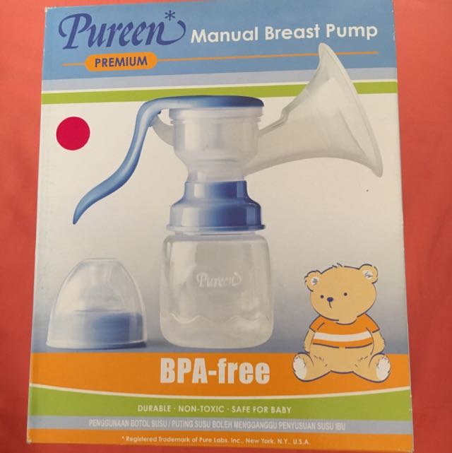 Pureen Manual Breast Pump Babies Kids Nursing Feeding On