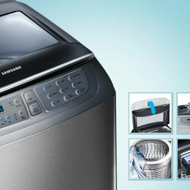 Samsung Washing Machine WA80F5S7 Wobble 8 Kg, TV & Home Appliances