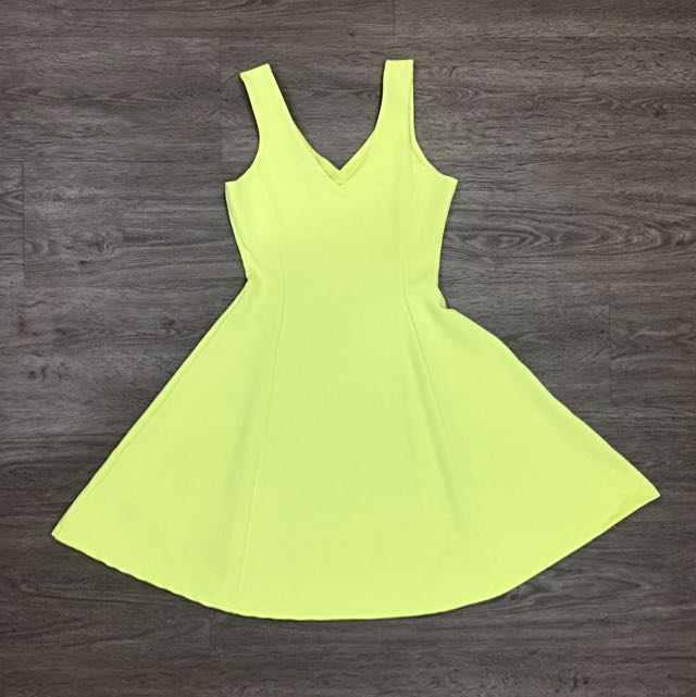 ASOS Neon Yellow Dress Women s Fashion Tops Sleeveless on Carousell