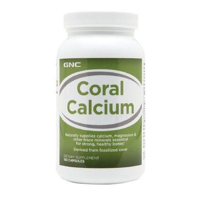 GNC Coral Calcium 珊瑚鈣膠囊 180粒 含多種微量元素 孕婦 母乳骨質疏鬆 尤其適用 (香港只有60粒裝賣), 兒童＆孕婦