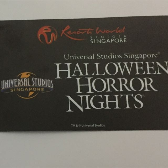 Halloween Horror Nights Tickets, Tickets & Vouchers, Event Tickets on