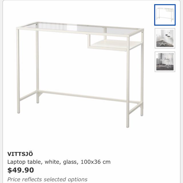 ikea vittsjo desk furniture home living furniture tables sets on carousell