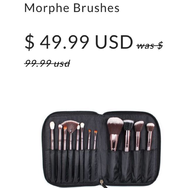 Morphe Brushes Set 503 12 Piece Beautiful Rose Gold Set Beauty Personal Care Face Makeup On Carousell