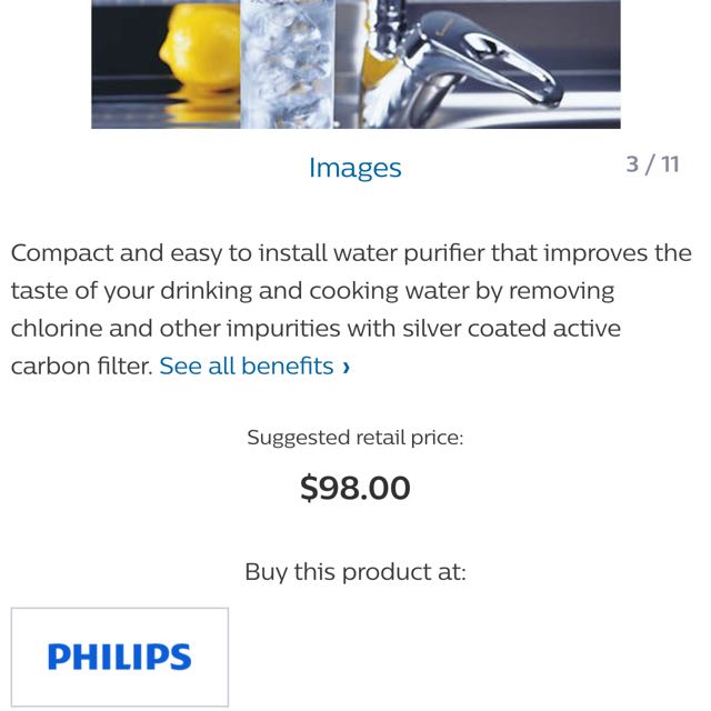With tracked mail )Philips On tap water purifier WP3861, TV & Home  Appliances, Kitchen Appliances, Water Purifers & Dispensers on Carousell