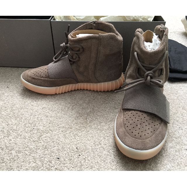 Adidas Yeezy Boost 750 Chocolate Brown US Size 8 Men s Fashion Footwear Sneakers on Carousell