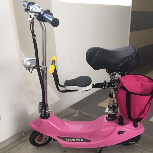 Electric scooter with child seat deals
