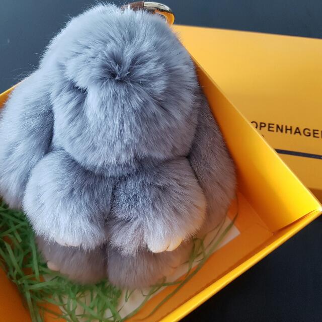 Kopenhagen Fur Rabbit Bunny Keychains Bag Charms Toys Games Bricks Figurines On Carousell