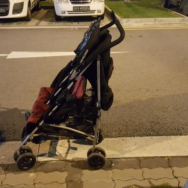 mclaren side by side stroller