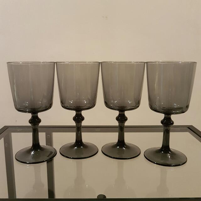 Black tinted drinking glasses clearance
