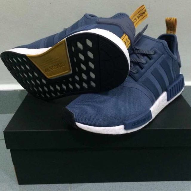 NMD R1 Blue Yellow Tag