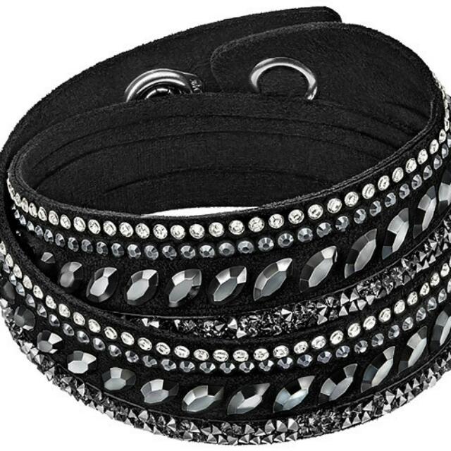 Swarovski Black Bracelet With 700 Sparkly Crystals Multi Wrap Bracelet Wrap  Around Bracelet Multistrand Bracelet Slake Bracelet - Etsy