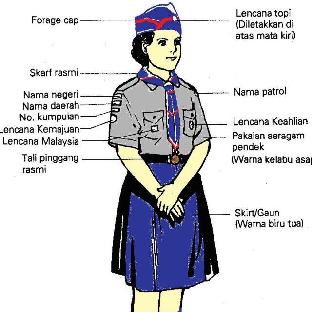 Pengakap Malaysia Uniform Perempuan