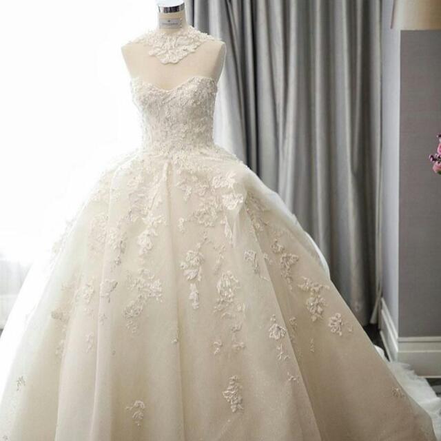 Yefta Gunawan Couture Wedding Dress Ballgown Lace Barang Mewah