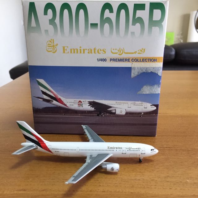 ACA6EKM Die-Cast Model Plane Aeroclassics 1:400 Emirates Airbus A300 A6-EKM 