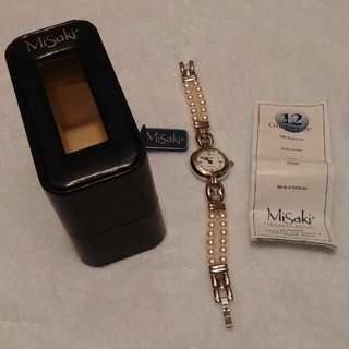日本misaki珍珠表带手表