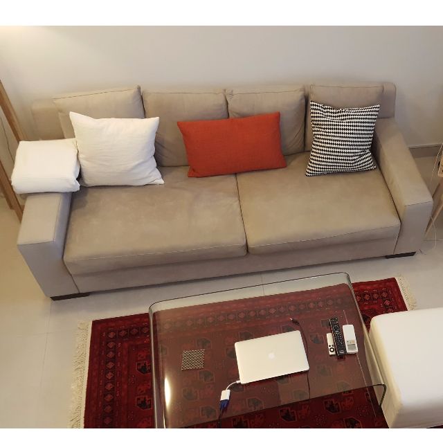 Amazing Suede Leather Sofa Bought For 3300 Gbp In London