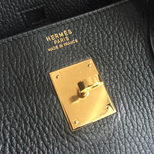 Hermès Vintage Naturelle Ardennes HAC Birkin 40 Gold Hardware