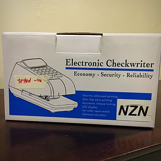 Electronic Checkwriter NZN, Computers & Tech, Office & Business