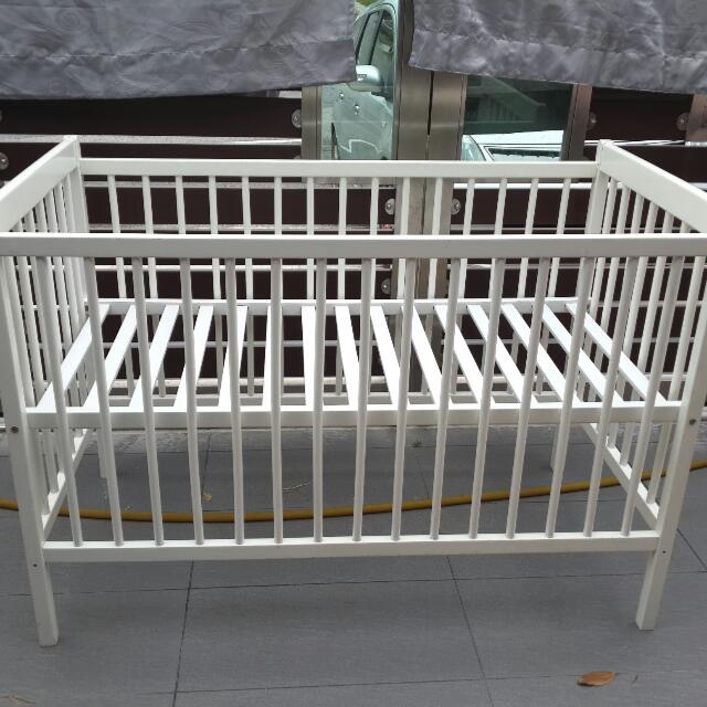 IKEA Baby Cot White, Babies & Kids, Nursing & Feeding, Baby High Chairs