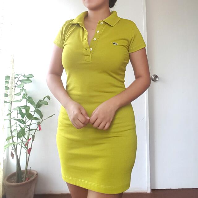 lacoste women's soft cotton polo dress