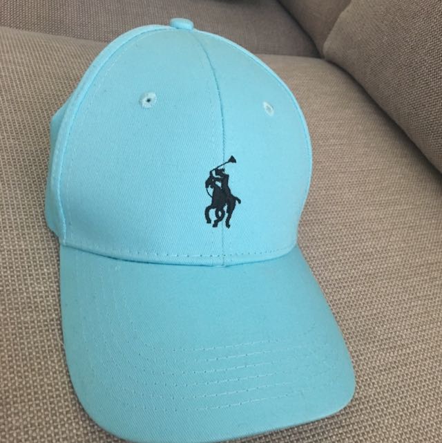 light blue polo hat