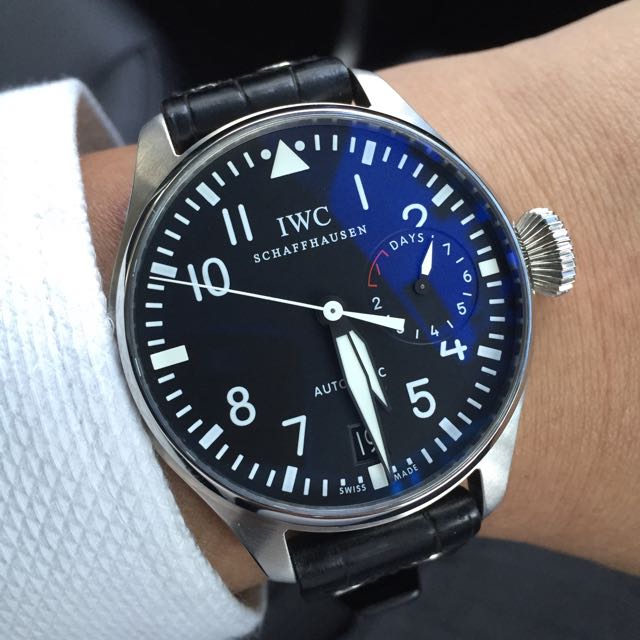 Mint Condition IWC Big Pilot 500401 46mm In Complete Set With New Original Leather Strap