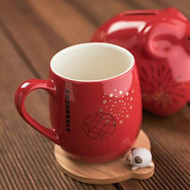 Starbucks Sheep Lunar New Year Mugs Wooden Coaster Tea Leave Filter Set New Home Appliances On Carousell