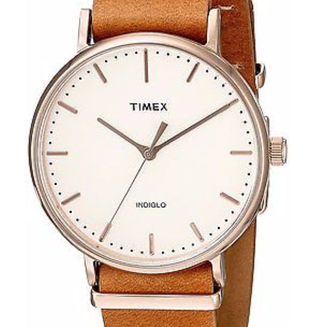 timex fairfield rose gold